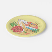 Borden voor zomersurfer papieren bordje (Gekanteld)