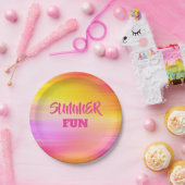 Borden voor zomervuren 7 inch papieren bordje (Feest)