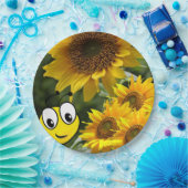 Borden voor zonnebloem papieren bordje (Feest)