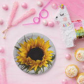 Borden voor zonnebloempapier papieren bordje (Feest)