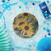 Borden voor zonnebloempapier papieren bordje (Feest)