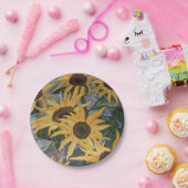 Borden voor zonnebloempapier papieren bordje (Feest)