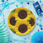 Borden voor zonnebloempapier papieren bordje (Feest)