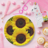 Borden voor zonnebloempapier papieren bordje (Feest)