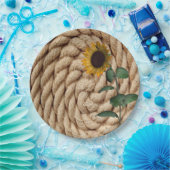 Borden voor zonnebloempellerpapier papieren bordje (Feest)