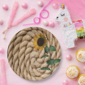 Borden voor zonnebloempellerpapier papieren bordje (Feest)