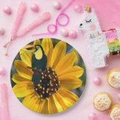 Borden voor zonnebloemperrotpapier papieren bordje (Feest)