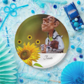 Borden voor zonnebloempitten papieren bordje (Feest)