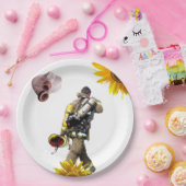 Borden voor zonnebloempitten papieren bordje (Feest)