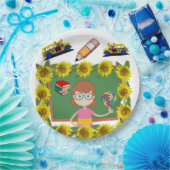 Borden voor zonnebloempitten papieren bordje (Feest)