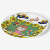 Borden voor zonnebloempitten papieren bordje (Gekanteld)