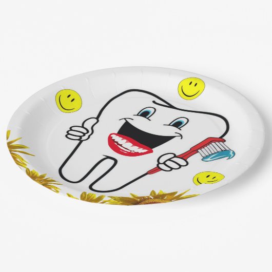 Borden voor zonnebloempitten papieren bordje (Gekanteld)