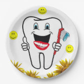 Borden voor zonnebloempitten papieren bordje (Voorkant)