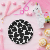 Borden voor zwart papier papieren bordje (Feest)