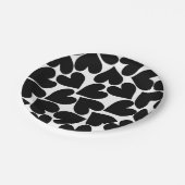 Borden voor zwart papier papieren bordje (Gekanteld)