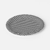 Borden voor zwart-witgeluid papieren bordje (Gekanteld)