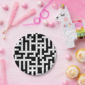 Borden voor zwart-witpapier papieren bordje (Feest)