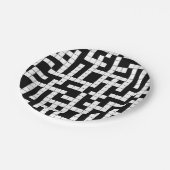 Borden voor zwart-witpapier papieren bordje (Gekanteld)