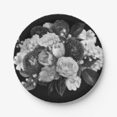 Borden voor zwart-witpapier papieren bordje (Voorkant)