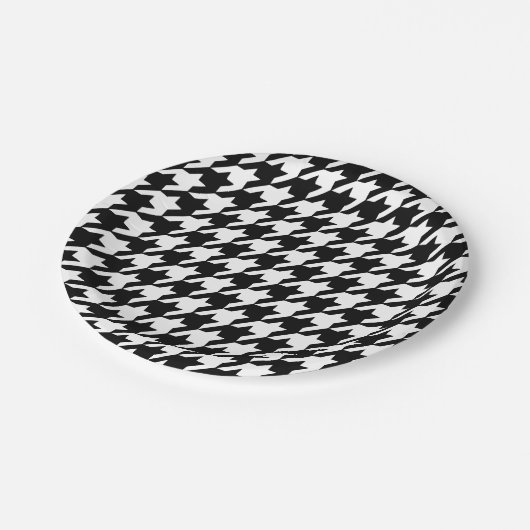 Borden voor zwart-witpapier papieren bordje (Gekanteld)