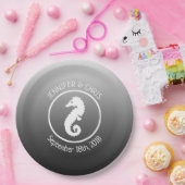 Borden voor zwart-witpapier papieren bordje (Feest)