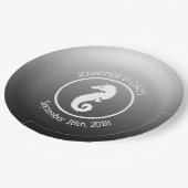 Borden voor zwart-witpapier papieren bordje (Gekanteld)