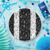 Borden voor zwart-witstrips papieren bordje (Feest)