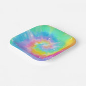 Borden waterverf-tijdekleurstofpatroon papieren bordje (Gebogen)