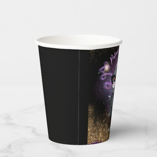 BORDEN Wizards en heksen Custom Verjaardagsfeest Papieren Bekers (Rechts)