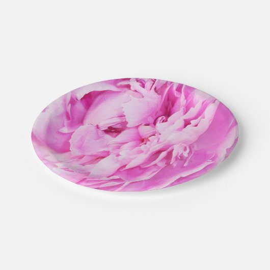 Borden zacht roze pony-papier papieren bordje (Gekanteld)