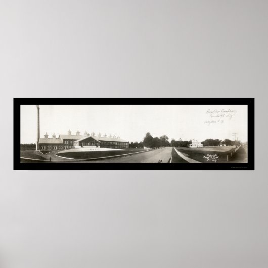 Bordens Milk Factory Photo 1910 Poster (Voorkant)