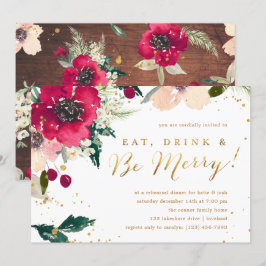 Bordeoefening "Eat Drink & Be Merry" Kaart