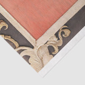 Border Art Poppy Flower Textured effect Abstract Tissuepapier (Detail)