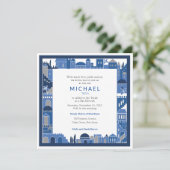 Border Bar Mitswa nodigt creatief Jeruzalem uit Kaart (Staand voorkant)