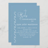 Border Charm Religieuze Uitnodiging (Voorkant / Achterkant)