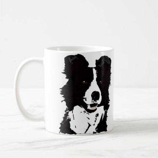 Border Collie 11oz Mok - (Links)