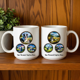 Border Collie 6-Afbeelding koffie Mok ontwerp