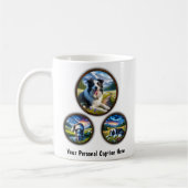 Border Collie 6-Afbeelding koffie Mok ontwerp (Links)