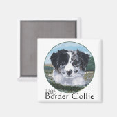 Border Collie aan het werk Magneet (Voorkant / Achterkant)