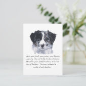Border Collie Aandenken Briefkaart (Staand voorkant)