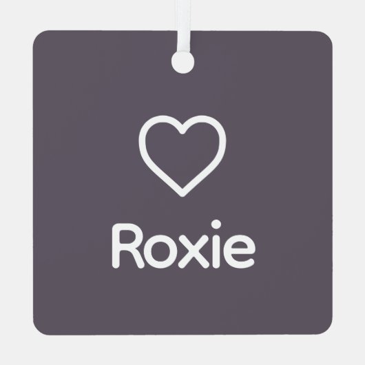 Border Collie Aangepaste naam Memorial Rainbow Bri Metalen Ornament (Achterkant)