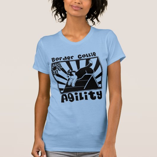 Border Collie Agility A-Lijst T-shirt (Voorkant)