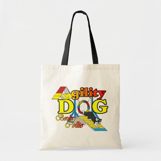 Border Collie Agility Cadeaus Tote Bag (Voorkant)
