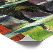 Border Collie Agility Dog Portret Poster (Hoek)