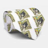 Border Collie Agility Necktie Stropdas (Opgerold)