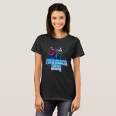 Border Collie als de God van de Donder en Bliksem T-shirt (Voorkant volledig)