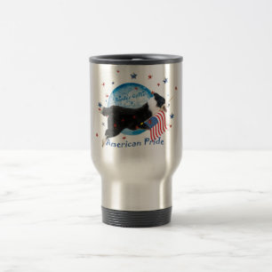 Border Collie American Pride Travel Mug Reisbeker
