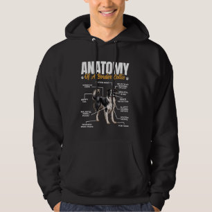 Border Collie ANATOMIE VAN EEN BORDER COLLIE Funny Hoodie
