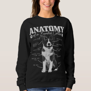 Border Collie Anatomy Funny Cute Dog Border Collie Trui