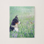 Border Collie and Hummingbird Legpuzzel (Verticaal)